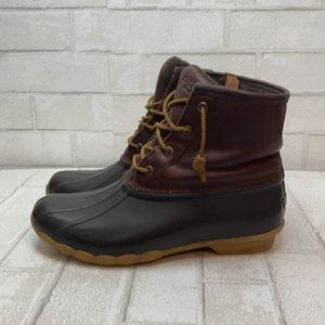 Sperry Saltwater Leather Insulated Duck Boots 9
